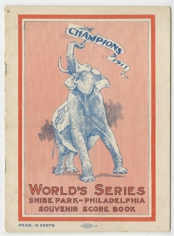 1911 World Series Program – New York Giants at Philadelphia Athletics 